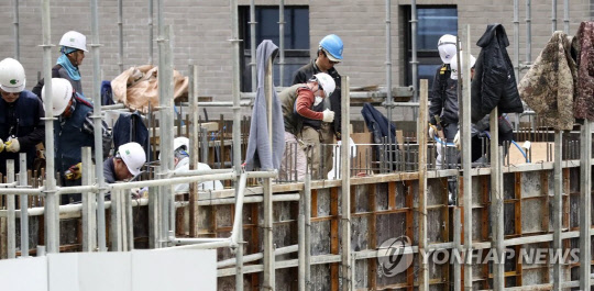 건설현장.<연합뉴스 자료사진>